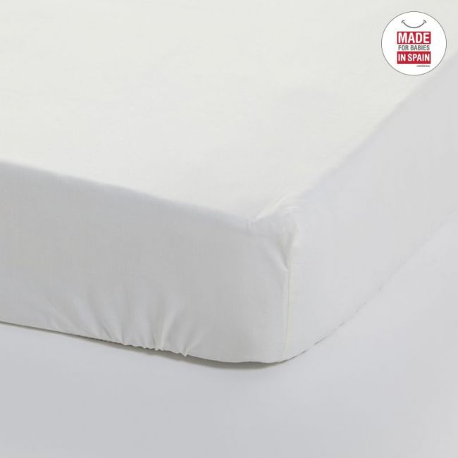 Drap inférieur réglable (lit 60) 60X120 cm lisse et beige CAMBRASS - 2