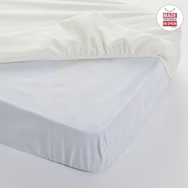 Drap inférieur réglable (lit 60) 60X120 cm lisse et beige CAMBRASS - 3