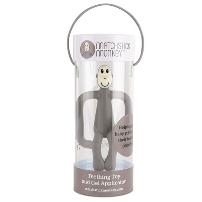 Silicone Biter Matchstick Monkey Gris