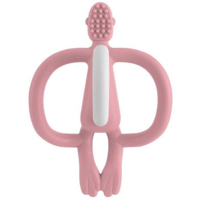 Anneau de dentition Silicone Monkey Rose Pâle