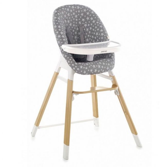 Chaise haute évolutive Jané Wooddy Star Grey