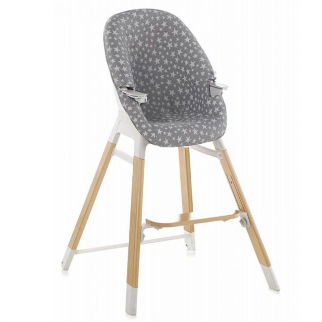 Chaise haute évolutive Jané Wooddy Star Grey