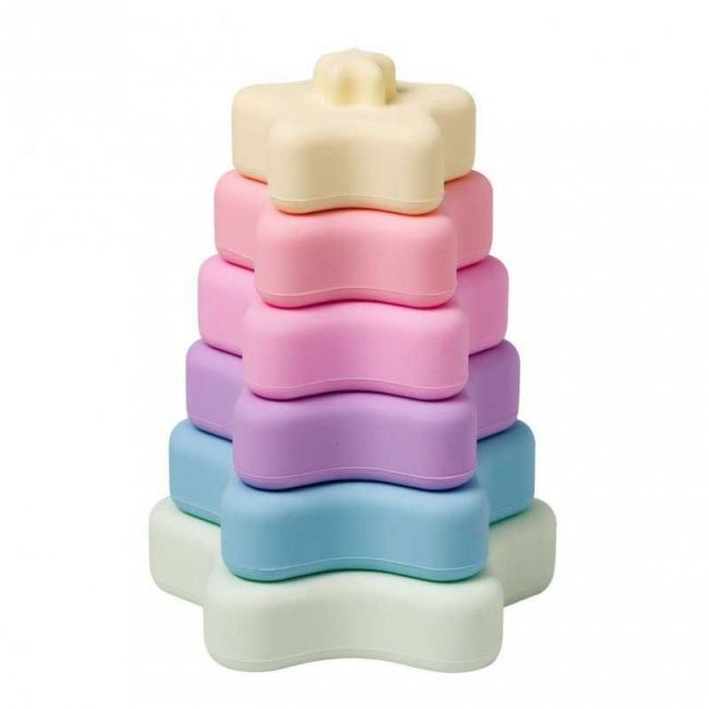 Stapelbare Regenbogen-Beißringe
