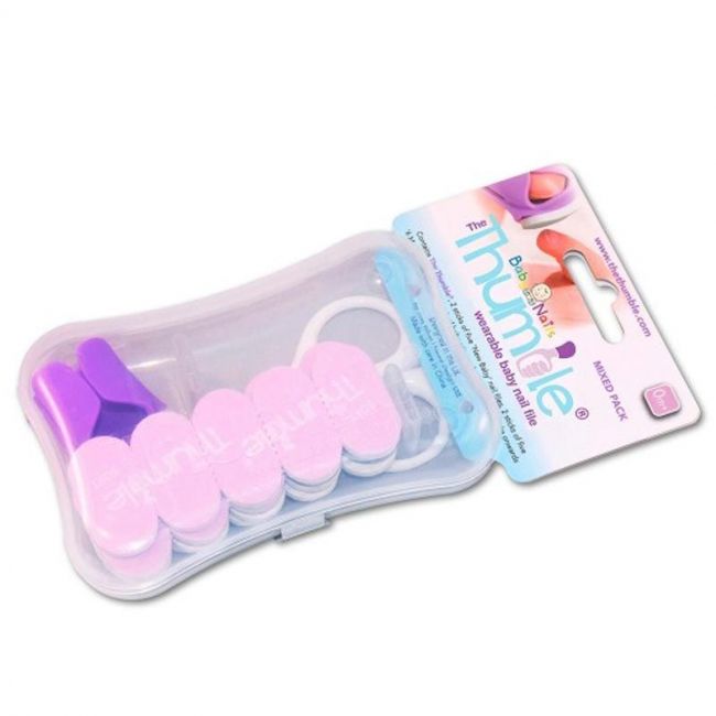 Set Limiers ongles bébé Mixed Nail Files 20 unités + ciseaux