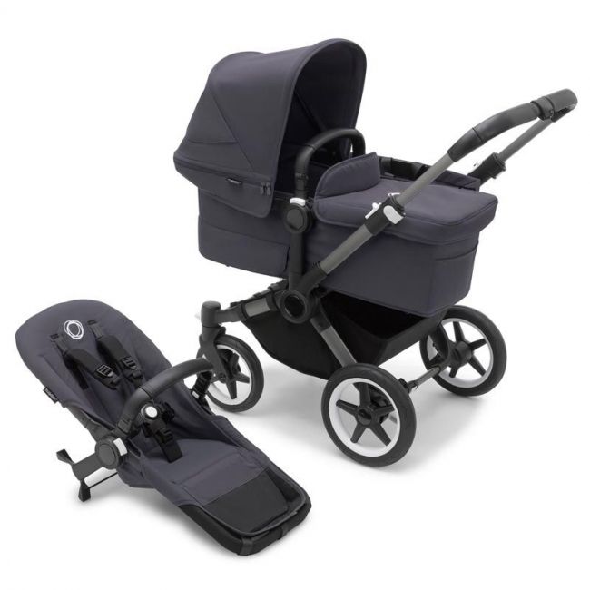 Bugaboo Donkey 5 Mono Full Graphite/Blue-Blue Storm