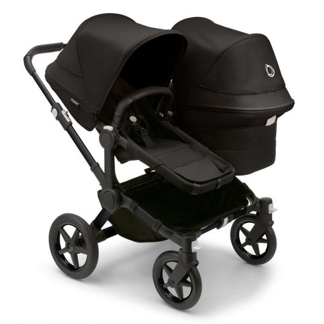Bugaboo Donkey 5 Duo Komplett Schwarz/Schwarz - Midnight Schwarz