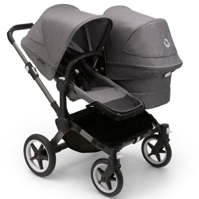 Bugaboo Donkey 5 Duo Komplett Grau/Melange Grau