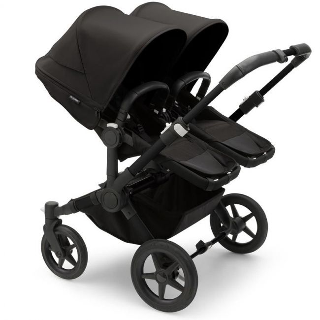 Bugaboo Donkey 5 Twin Komplett Schwarz/Schwarz - Mitternachtsschwarz