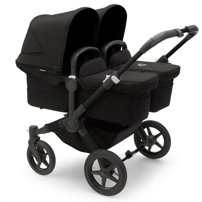 Bugaboo Donkey 5 Twin Komplett Schwarz/Schwarz - Mitternachtsschwarz