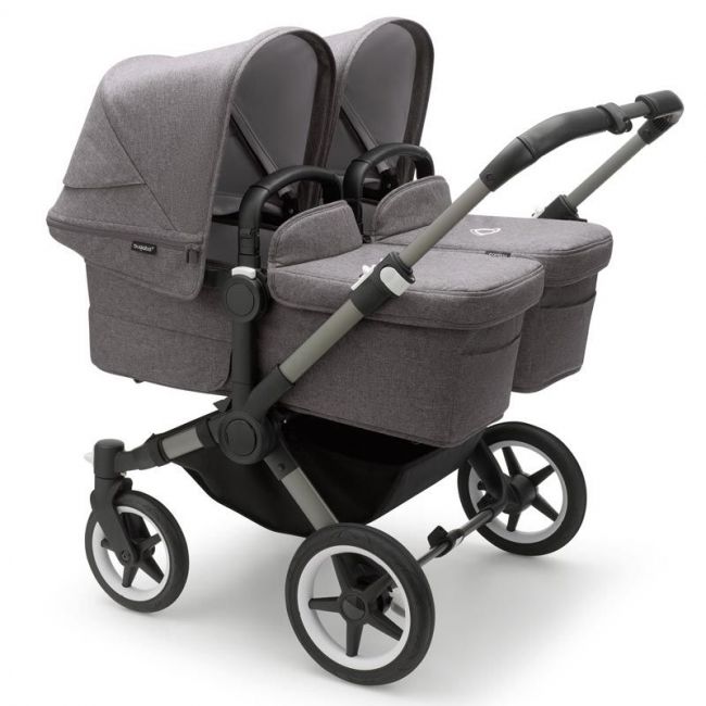 Bugaboo Donkey 5 Twin Full Graphite/Gris - Melange Grey