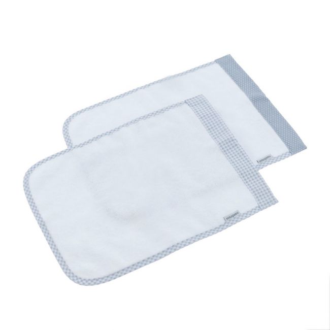 Gioco di 2 asciugamani Vichy10 Celeste 25X35X1 cm.