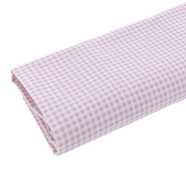 Set lenzuola culla 3 pezzi (culla 60) 100X165X1 cm Vichy10 Rosa CAMBRASS - 2