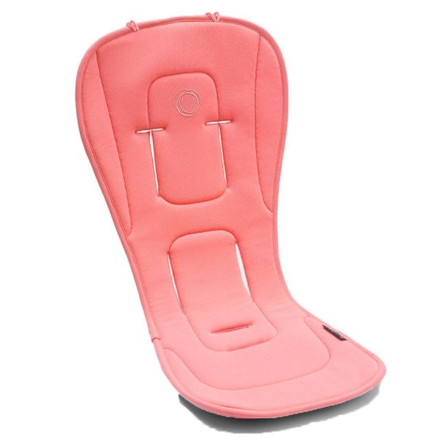 Bugaboo Doppel-Komfort-Integralmatratze in Rot mit Sonnenaufgangsfarbe.