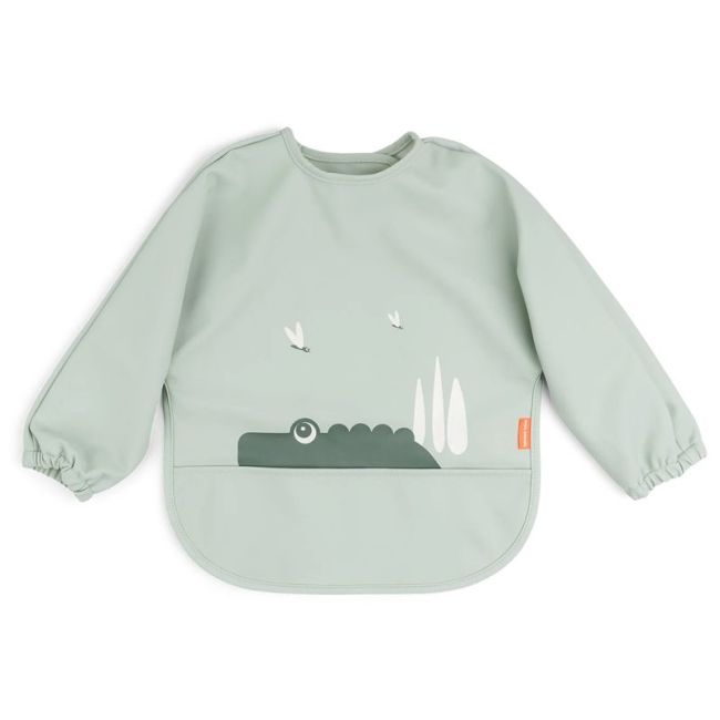BAVOIR AVEC POCHE ET MANCHES HAPPY DOTS GREEN