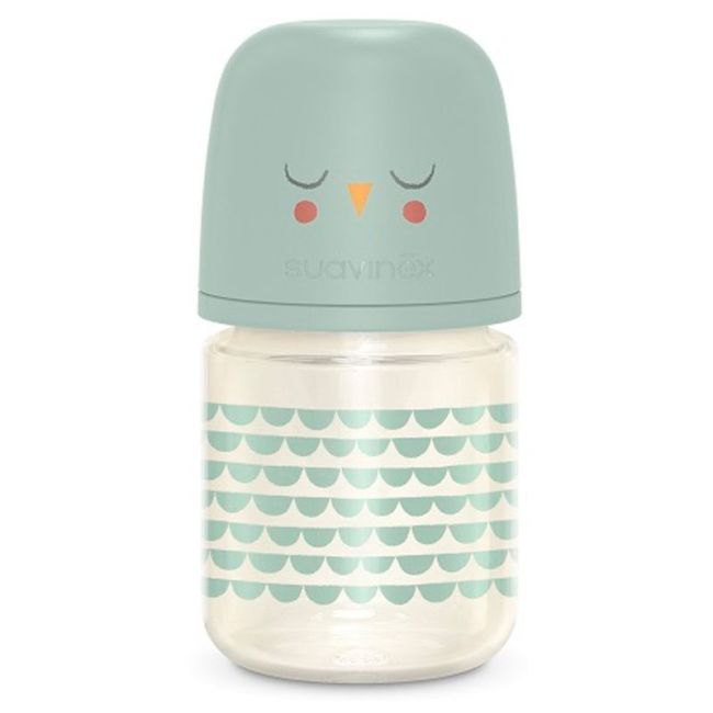 BIBERON IN VETRO 120ML BONHOMIA FEATHER VERDE