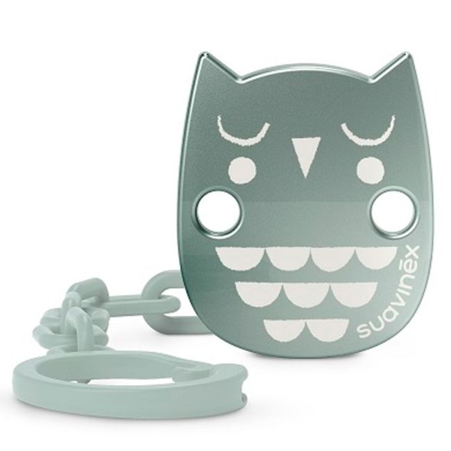 Bonhomia Chaîne en tissu Hibou d’argent vert