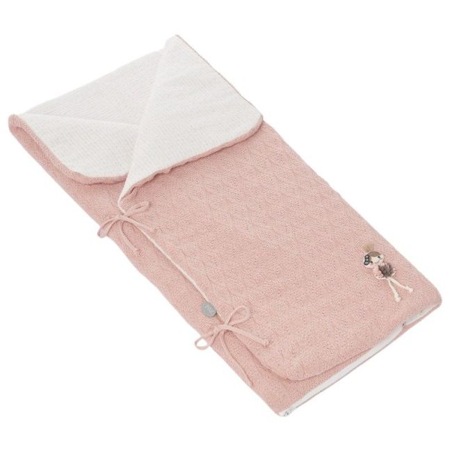 SCHLAFSACK NANA PUNTO PUPPE ROSA STICKEREI