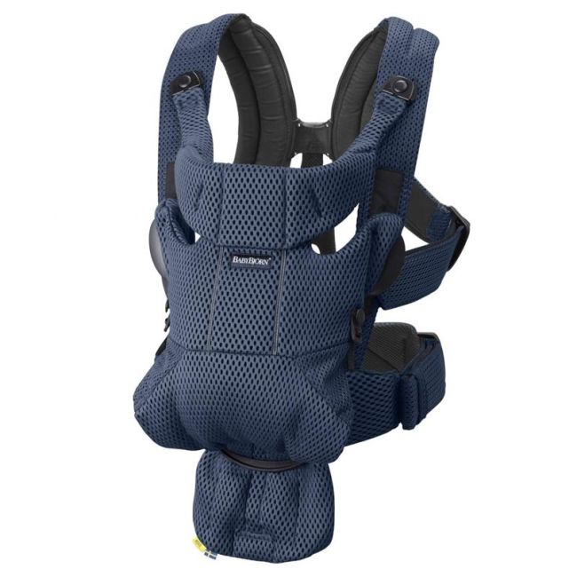 RUCKSACKTRAGE FÜR BABYS MOVE BABYBJÖRN MARINEBLAU, MESH-GEWEBE