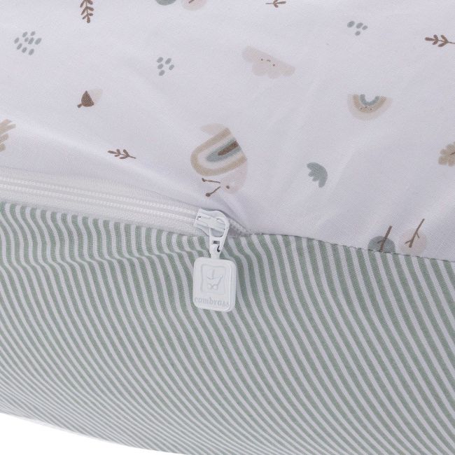 Cuscino da allattamento Luna 80X185X16 cm Greeny Verde