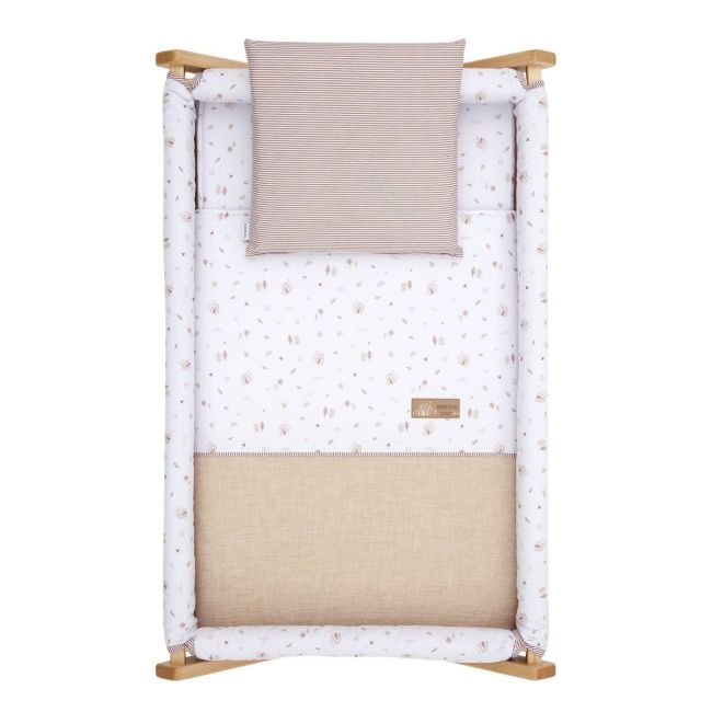 Berceau pliant en bois Greeny beige/naturel 55X87X74 cm