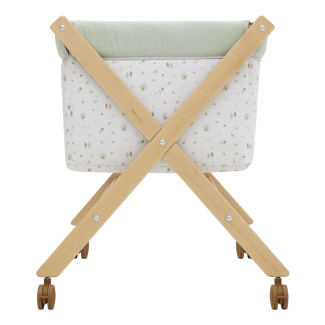 Berceau pliant en bois Greeny vert/naturel 55X87X74 cm