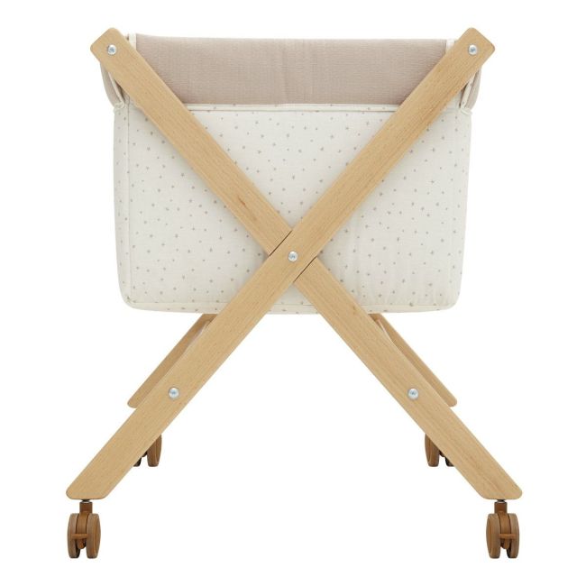 Berceau à bascule en bois Magia beige/naturel 55X87X74 cm
