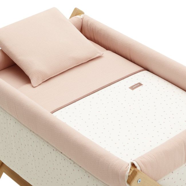 Minicuna Ciseaux Bois Magique Rose/Naturel 55X87X74 cm