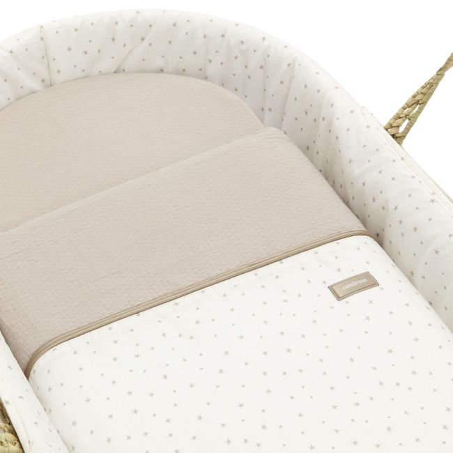 Moisés in piuma di palma imbottito Una magia beige 39X80X25 cm CAMBRASS - 2