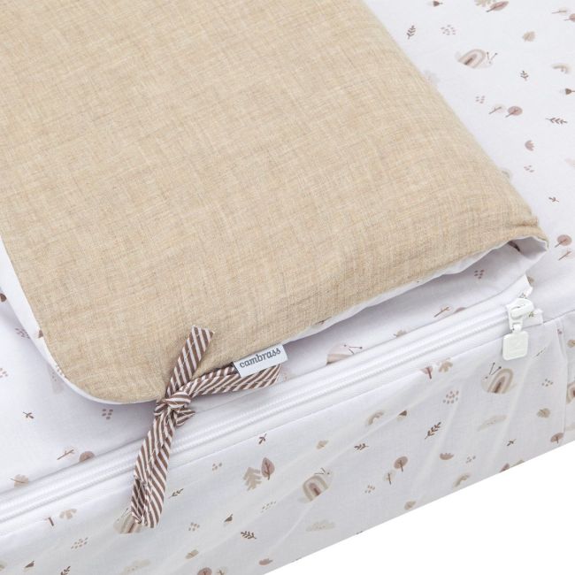 Copertina per lettino I/V Greeny Beige 60X120X3 cm