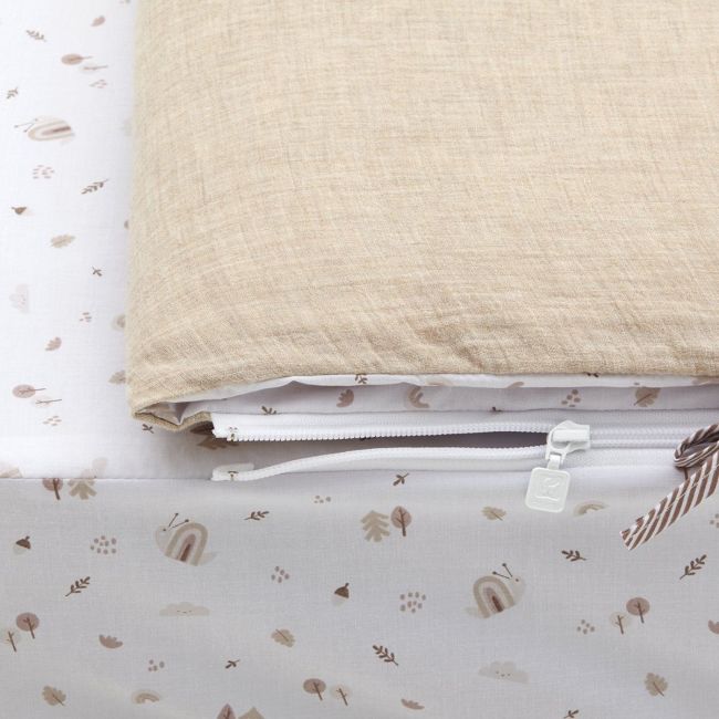 Copertina per lettino I/V Greeny Beige 60X120X3 cm