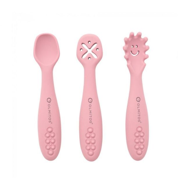 Couverts d'apprentissage Pink OLMITOS - 1