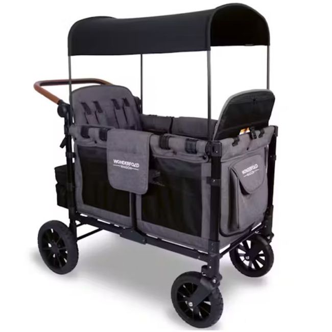 Poussette Quadruple W4 Luxe Premium Gris Carbone WONDERFOLD - 1