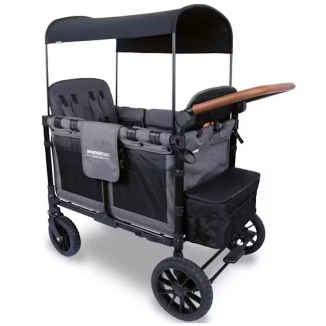 Poussette Quadruple W4 Luxe Premium Gris Carbone WONDERFOLD - 4