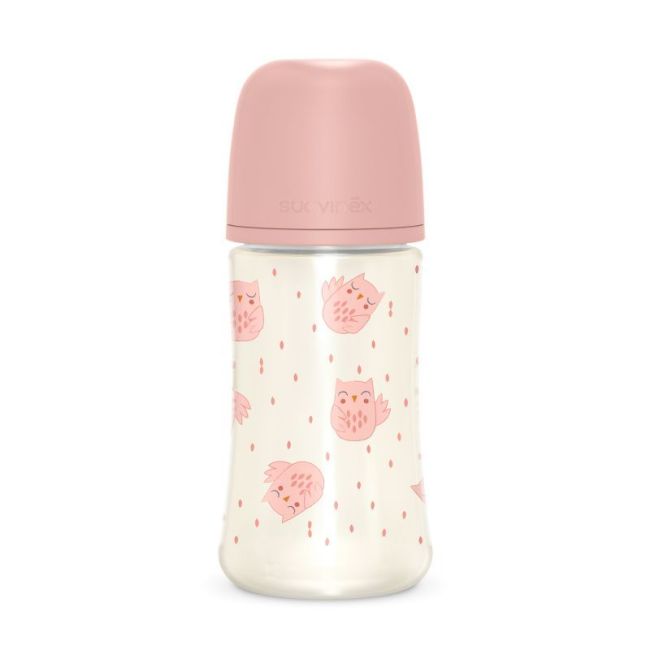 Bonhomia 270 ml Flasche mit SX Pro Medium Flow Sauger in Rosa.
