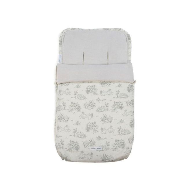 Nid d'ange 3 en 1 mi-saison Toile de Jouy Cream