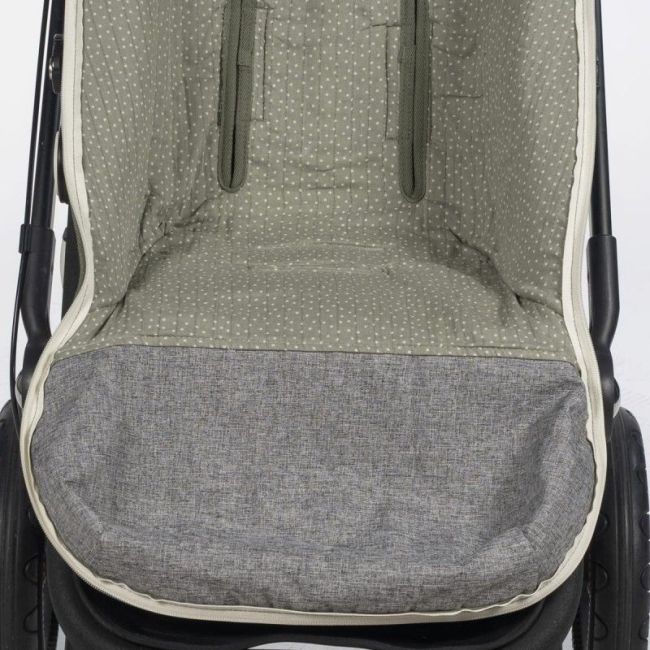 Sacca per passeggino mezza stagione Topito Poppy - Musgo