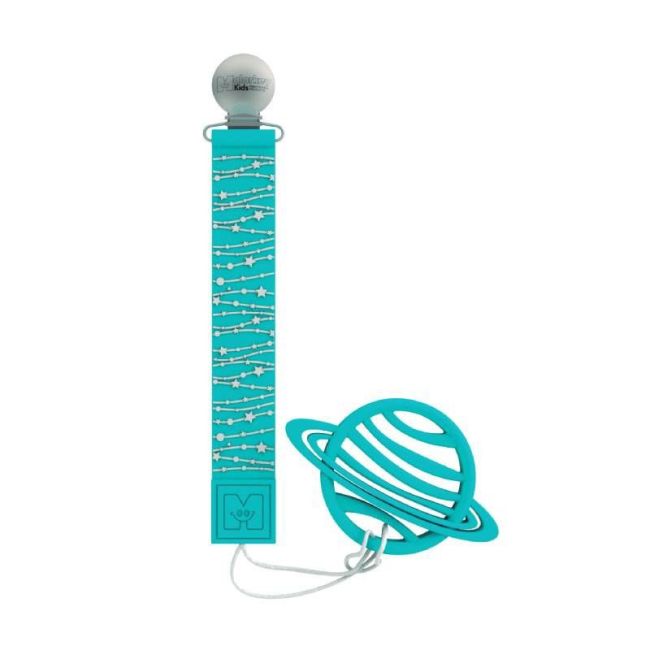 Silikon-Schnullerhalter mit Beißring Planet.