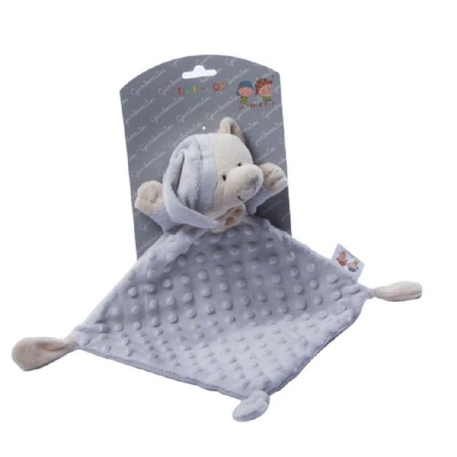 Doudou Ours pour enfants avec bonnet gris