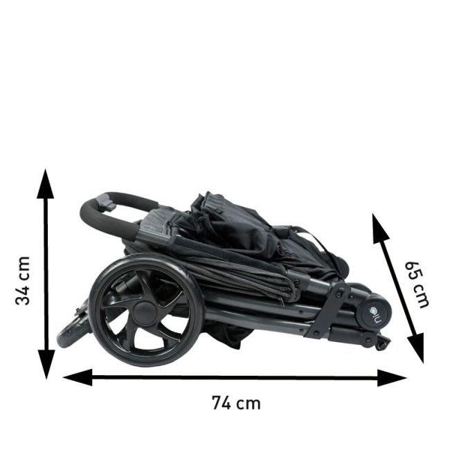 Zwillingsbuggy VentTwin+ NIU - Grauer Mond NIU - 1