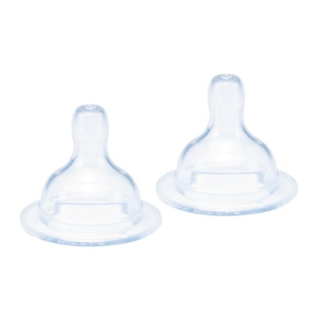 Set 2 Tettarelle in Silicone Flusso Medio