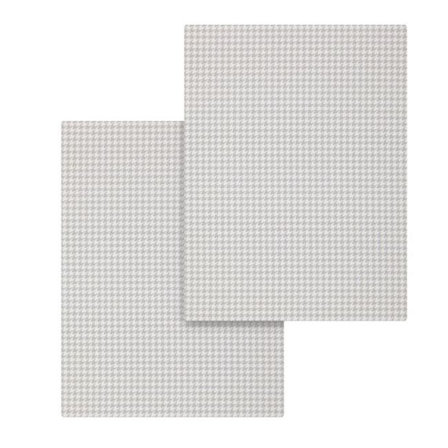 Lenzuolo per lettino 60 Pack 2 pezzi 60X120X17 cm Mini Windsord Crudo CAMBRASS - 2