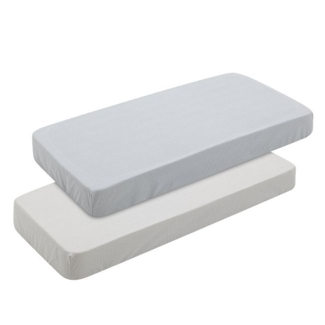 Lenzuolo per lettino 60 Pack 2 pezzi 60X120X17 cm Mini Windsord Grigio CAMBRASS - 1