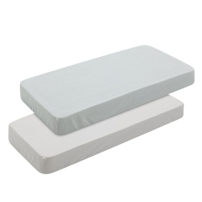 Lenzuolo per lettino 60 Pack 2 pezzi 60X120X17 cm Mini Windsord Mint CAMBRASS - 1