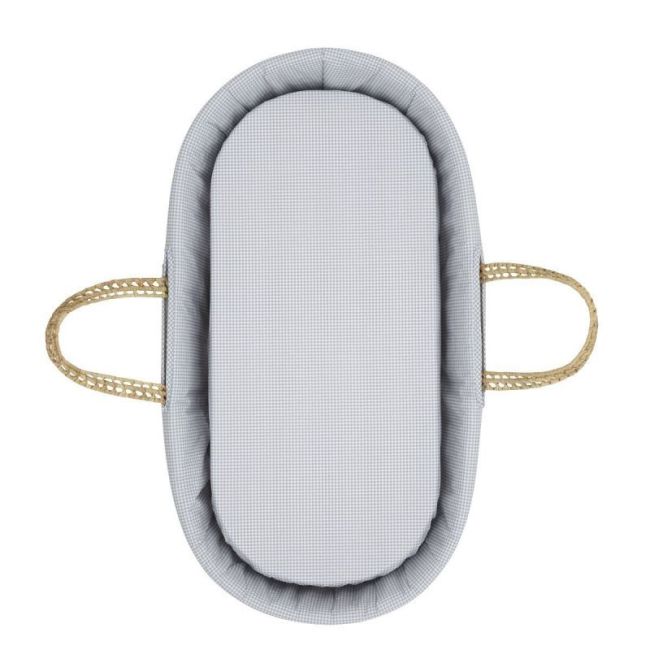 Lenzuolo per culla/Carro duo 2 pezzi 35X80X7 cm Mini Windsord Grigio CAMBRASS - 4
