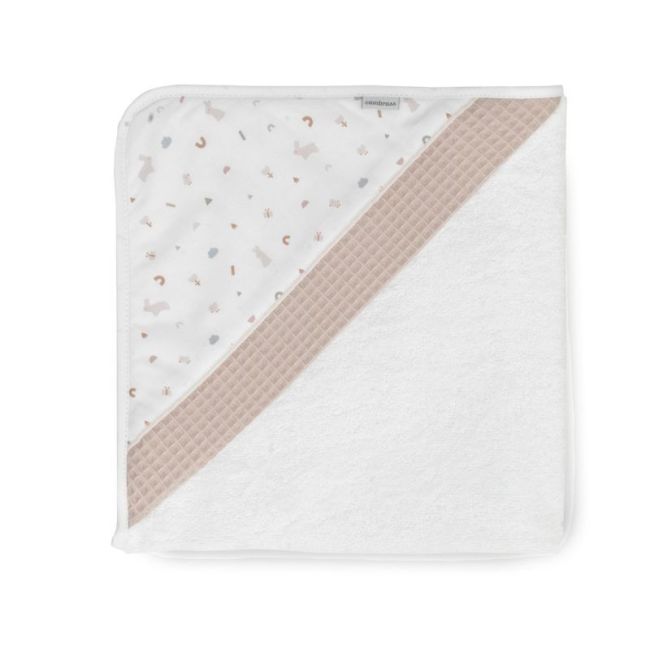 Asciugamano con cappuccio 100X100X1 cm Coniglio Beige CAMBRASS - 1