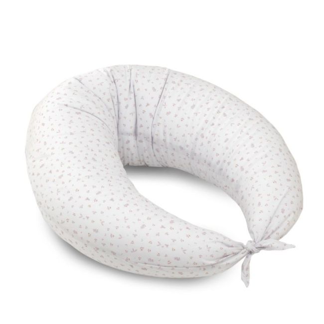 Cuscino da allattamento Luna 80X185X16 cm Plumeti Rosa CAMBRASS - 1