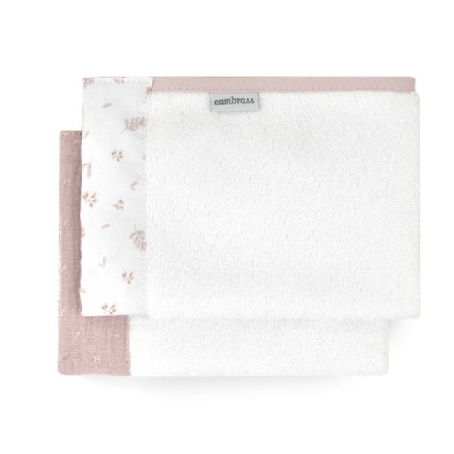 Gioco 2 Asciugamani Plumeti Rosa 25X35X1 Cm CAMBRASS - 2