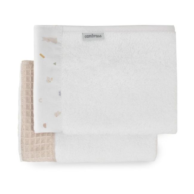 Gioco 2 Asciugamani Rabbit Beige 25X35X1 Cm CAMBRASS - 2