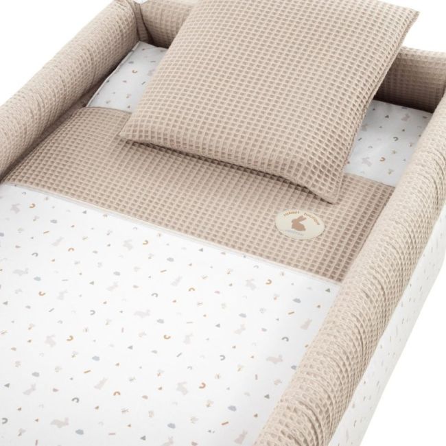 Culla a dondolo in legno coniglio beige/naturale 55x87x74 cm CAMBRASS - 2