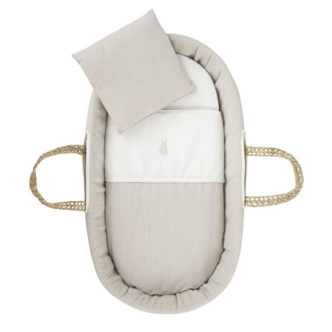 Moses in Palm Padded Linen Beige 39X80X25 cm CAMBRASS - 3
